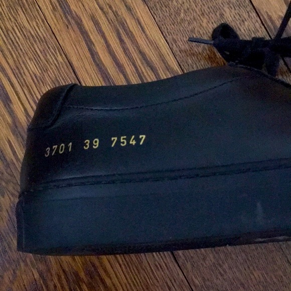Woman by Common Projects Black Sneakers 39 Italy - Picture 4 of 8